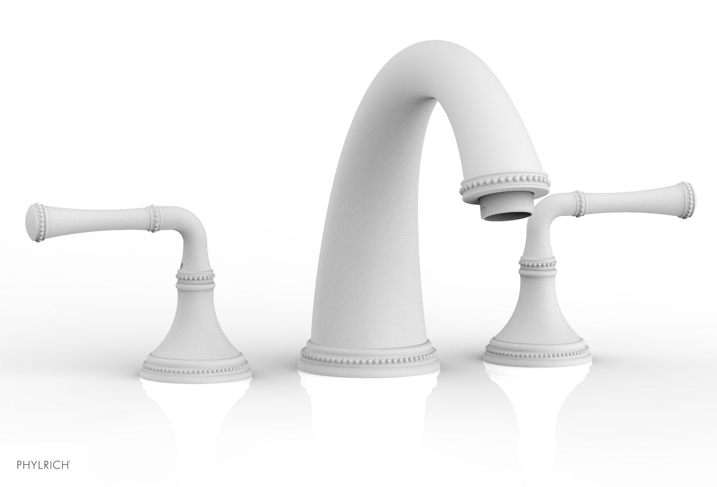 BEADED Deck Tub Set - Lever Handles 207-40