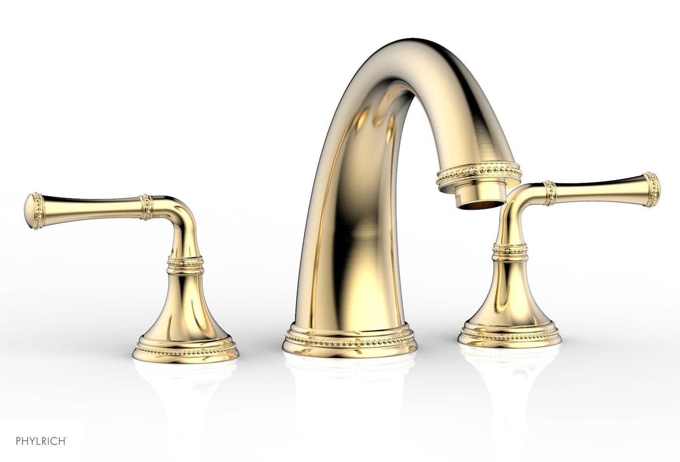 BEADED Deck Tub Set - Lever Handles 207-40