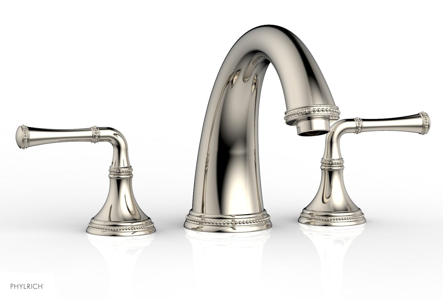 BEADED Deck Tub Set - Lever Handles 207-40