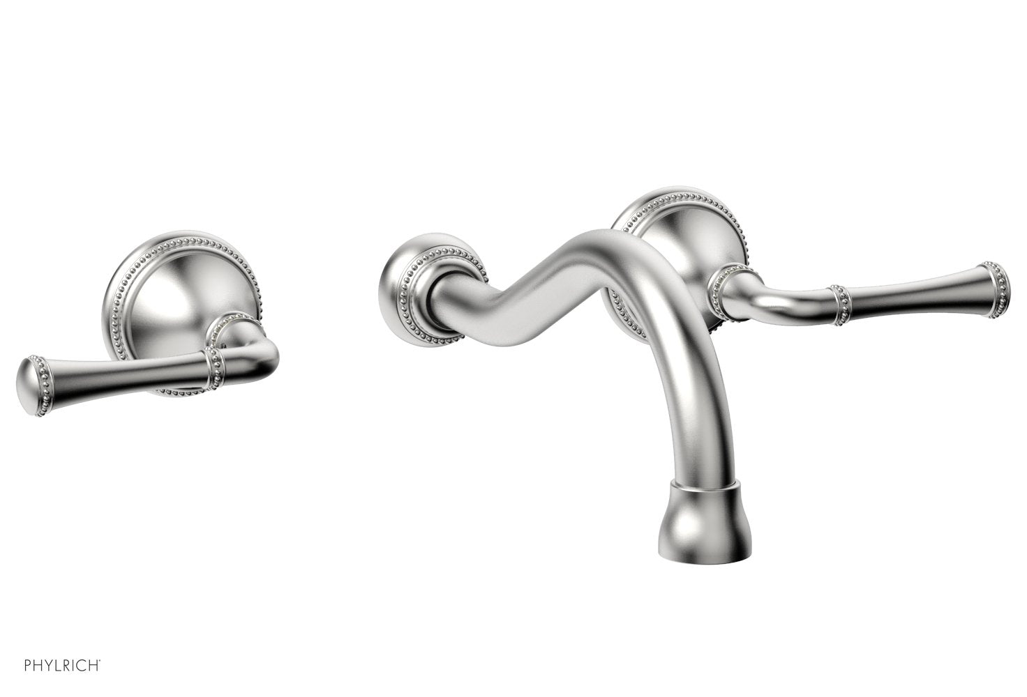 BEADED Wall Tub Set - Lever Handles 207-56