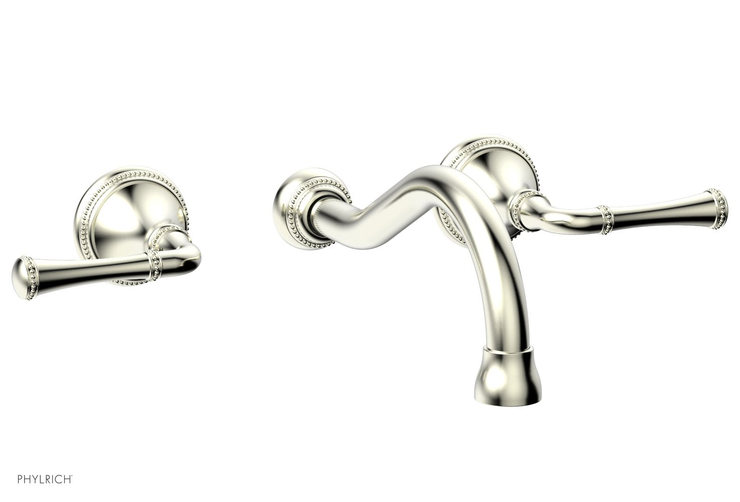 BEADED Wall Tub Set - Lever Handles 207-56