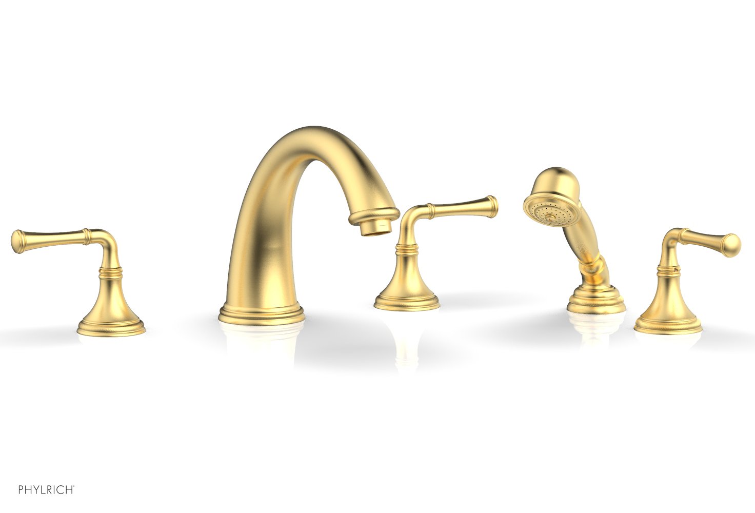 COINED Deck Tub Set with Hand Shower - Lever Handles 208-48