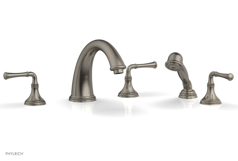 COINED Deck Tub Set with Hand Shower - Lever Handles 208-48