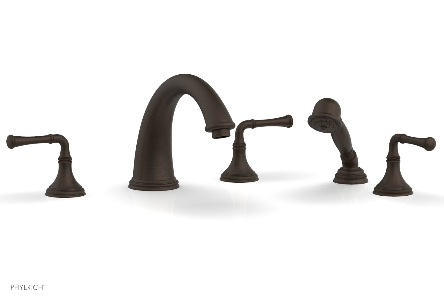 COINED Deck Tub Set with Hand Shower - Lever Handles 208-48