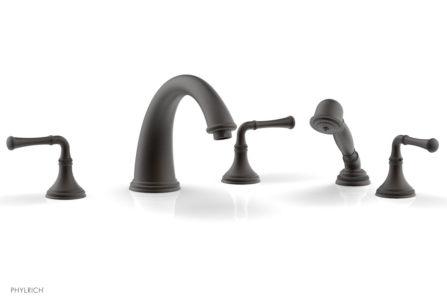 COINED Deck Tub Set with Hand Shower - Lever Handles 208-48