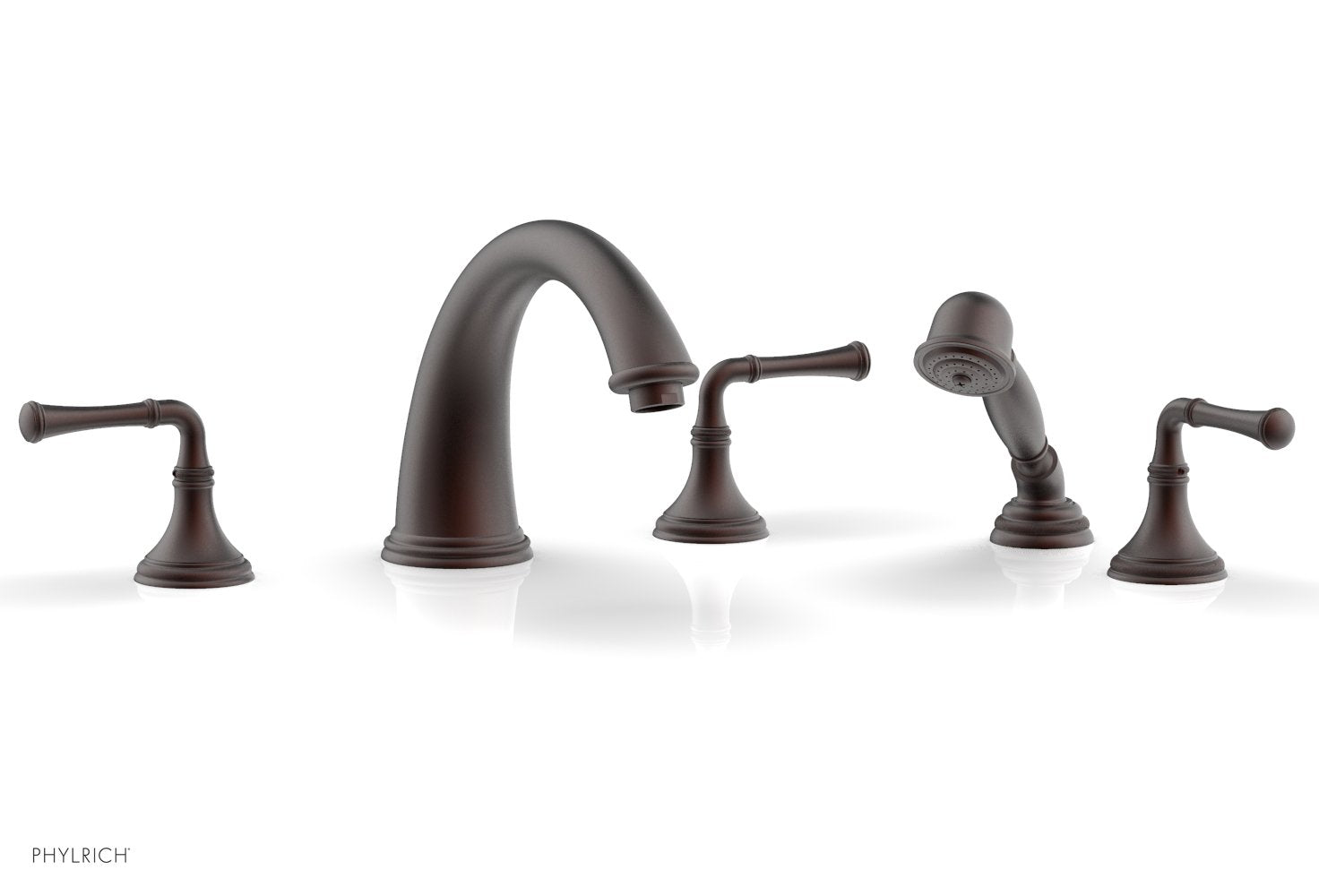 COINED Deck Tub Set with Hand Shower - Lever Handles 208-48