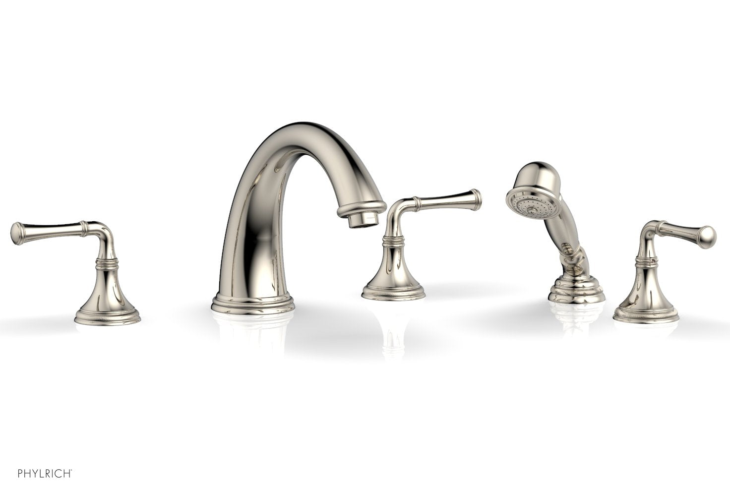 COINED Deck Tub Set with Hand Shower - Lever Handles 208-48