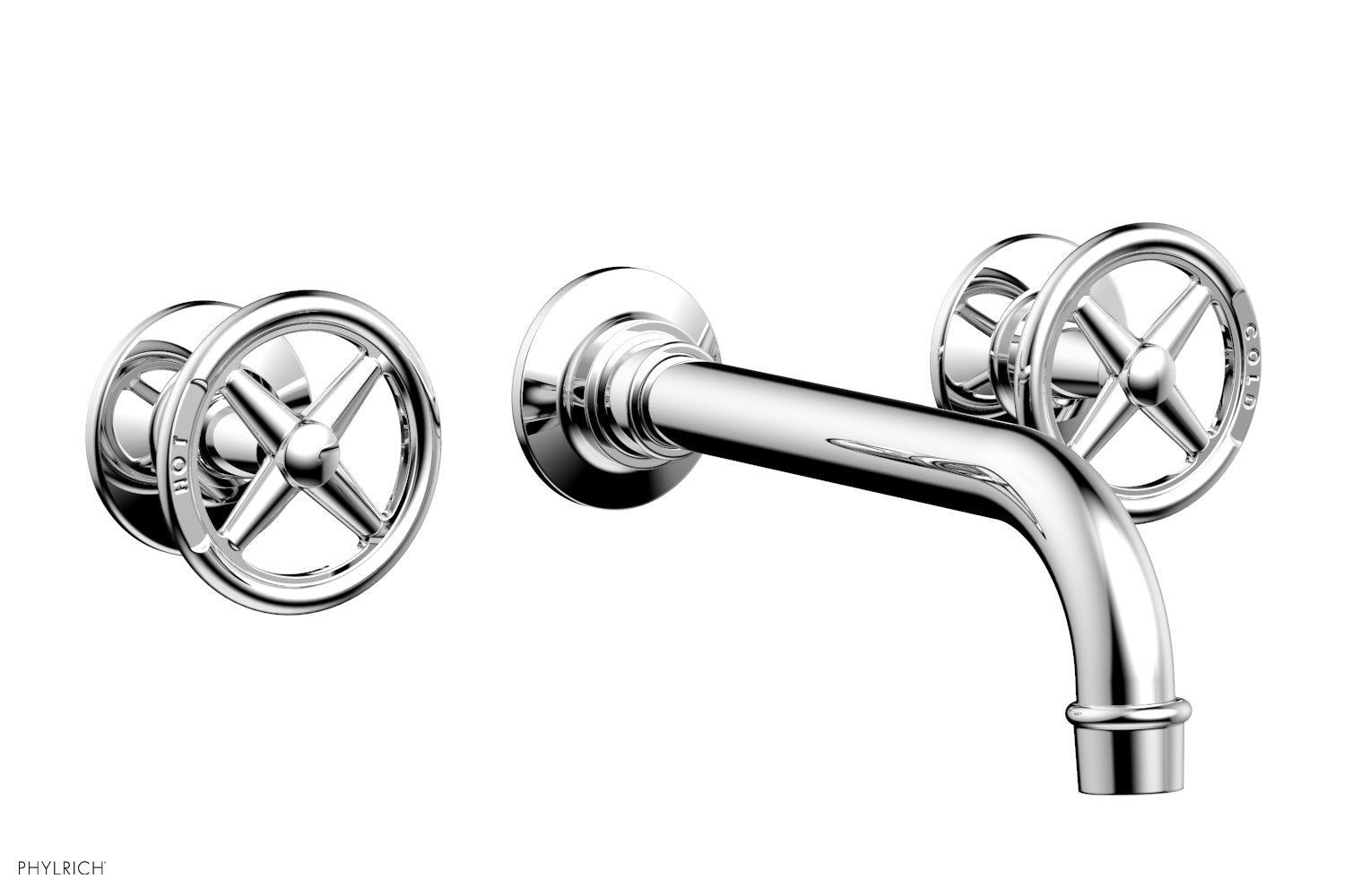 WORKS Wall Tub Set - Cross Handles 220-56