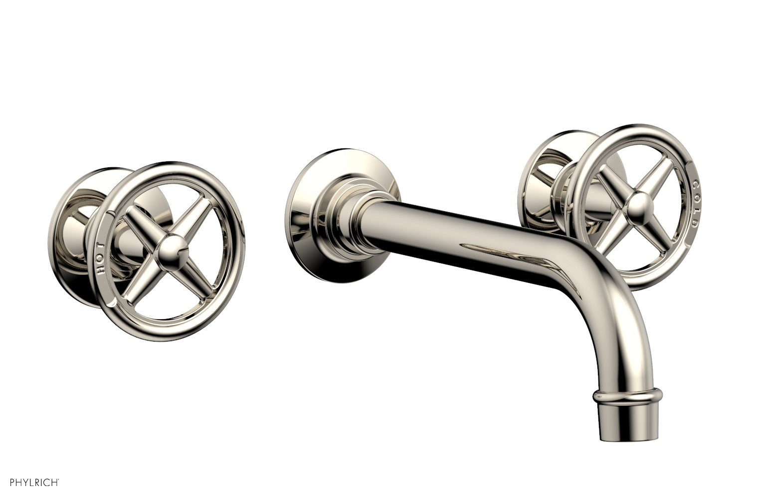 WORKS Wall Tub Set - Cross Handles 220-56