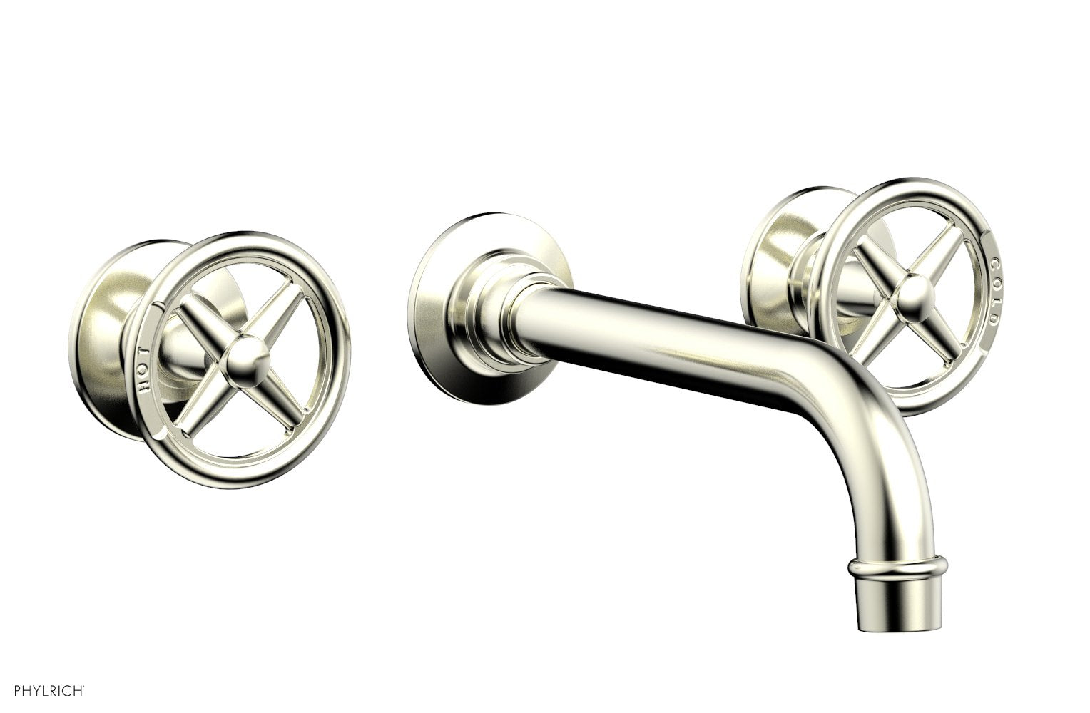 WORKS Wall Tub Set - Cross Handles 220-56