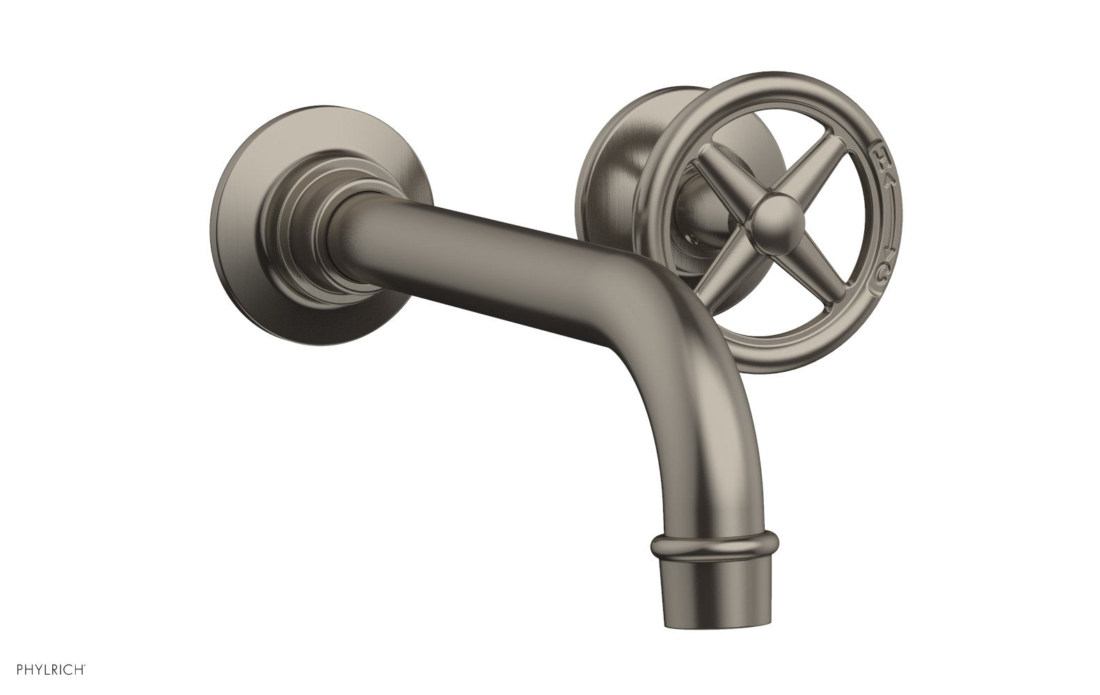 WORKS Single Handle Wall Lavatory Set - Cross Handles 220-15