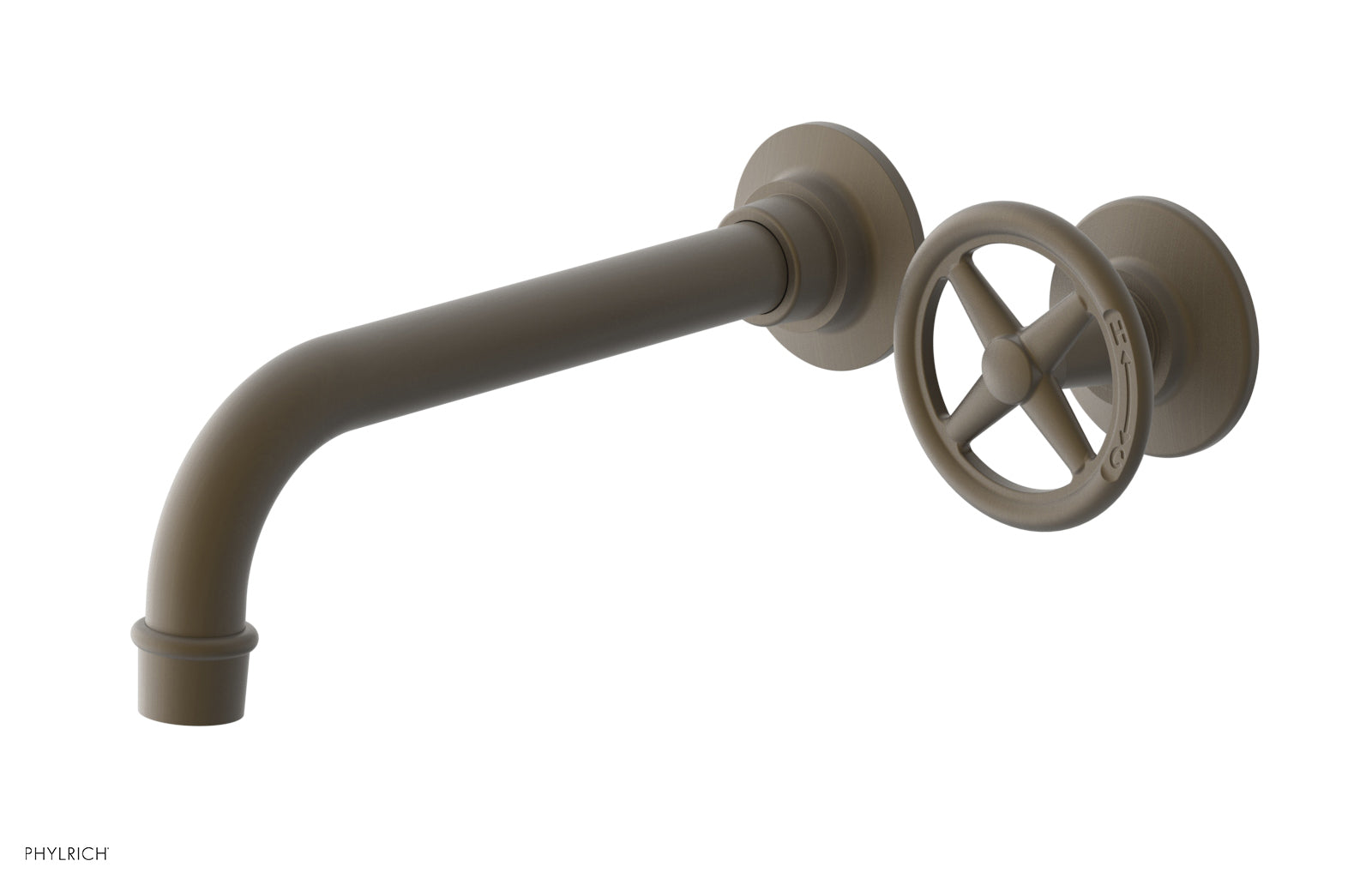 WORKS Single Handle Wall Lavatory Set - Cross Handles 220-15