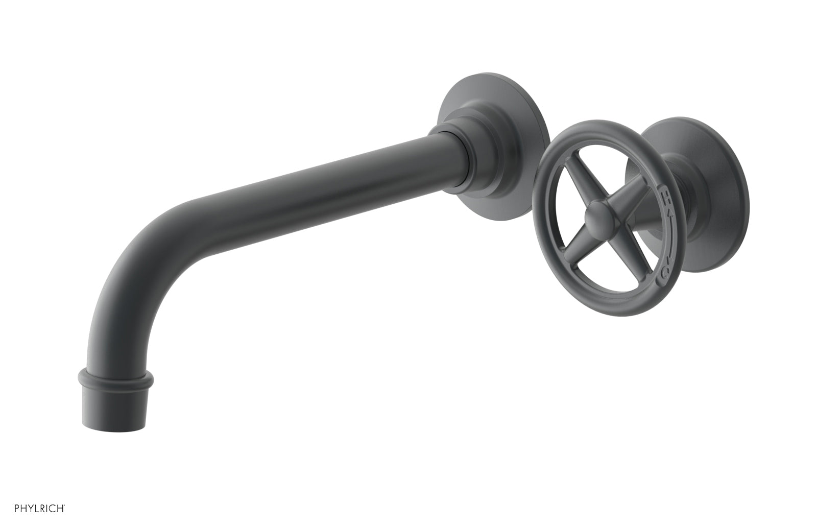 WORKS Single Handle Wall Lavatory Set - Cross Handles 220-15