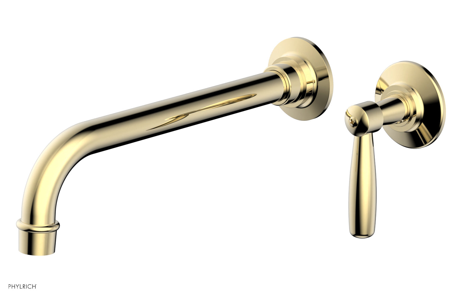 WORKS 10" Single Handle Wall Lavatory Set - Lever Handle 220-16-10