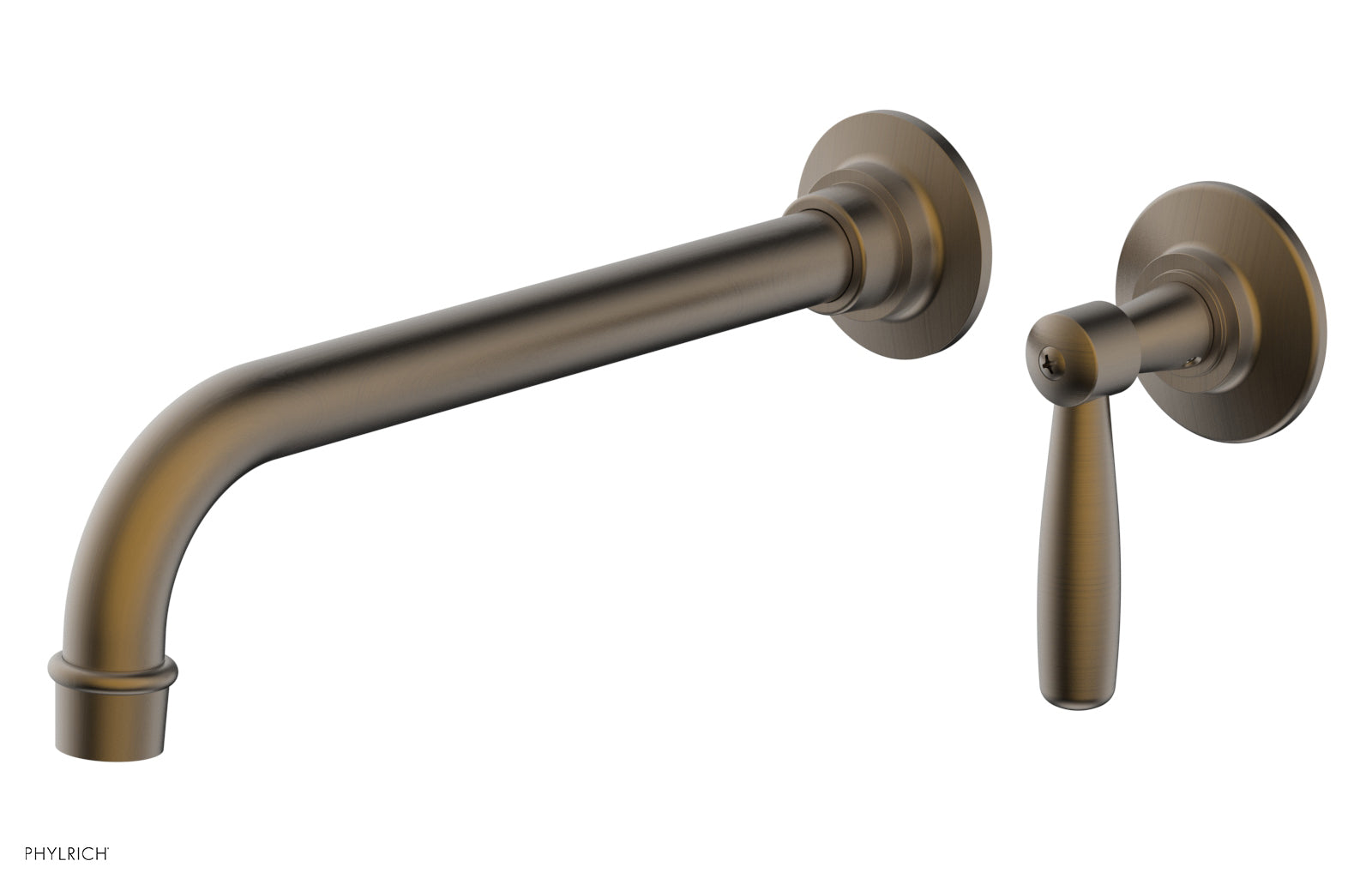 WORKS 10" Single Handle Wall Lavatory Set - Lever Handle 220-16-10