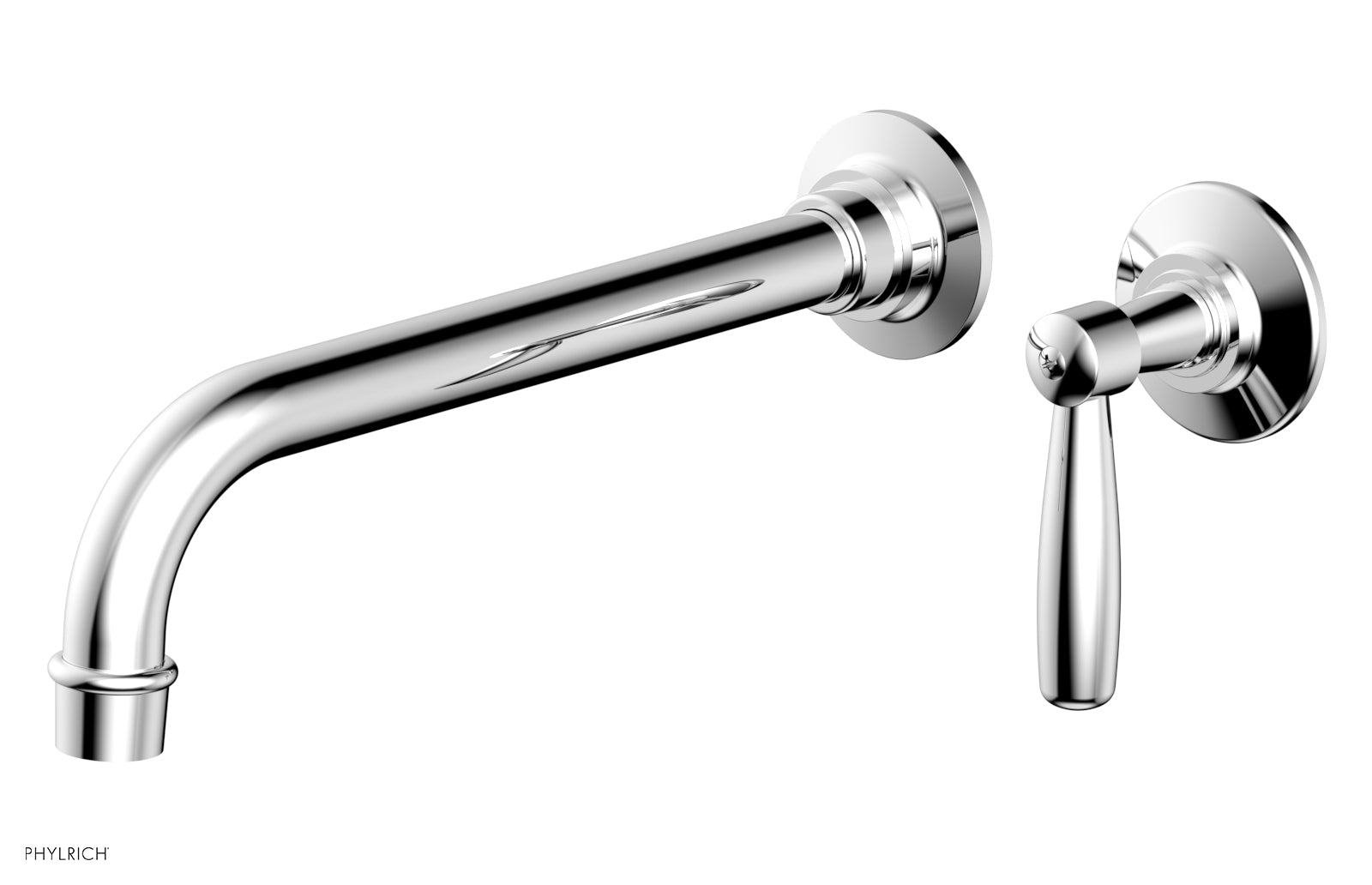 WORKS 10" Single Handle Wall Lavatory Set - Lever Handle 220-16-10