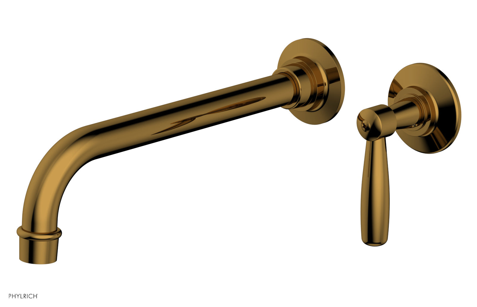 WORKS 10" Single Handle Wall Lavatory Set - Lever Handle 220-16-10