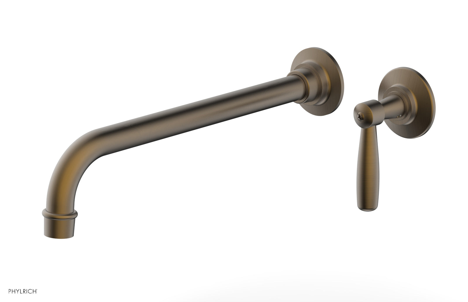 WORKS 12" Single Handle Wall Lavatory Set - Lever Handle 220-16-12