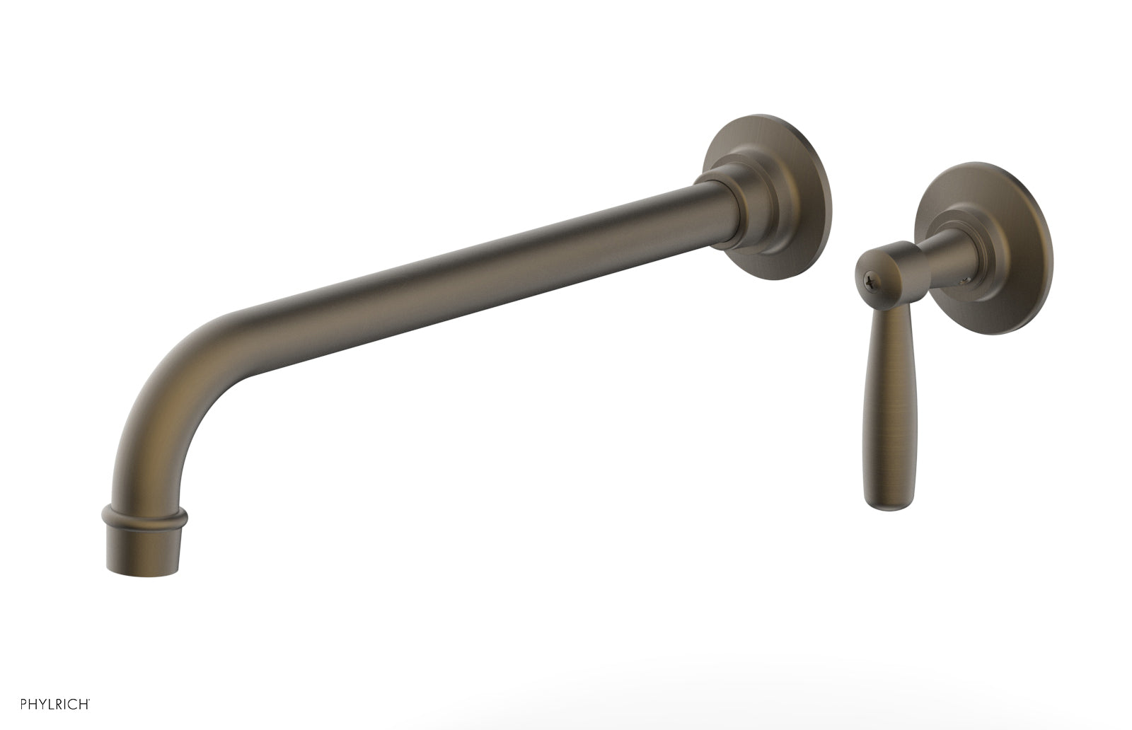 WORKS 12" Single Handle Wall Lavatory Set - Lever Handle 220-16-12