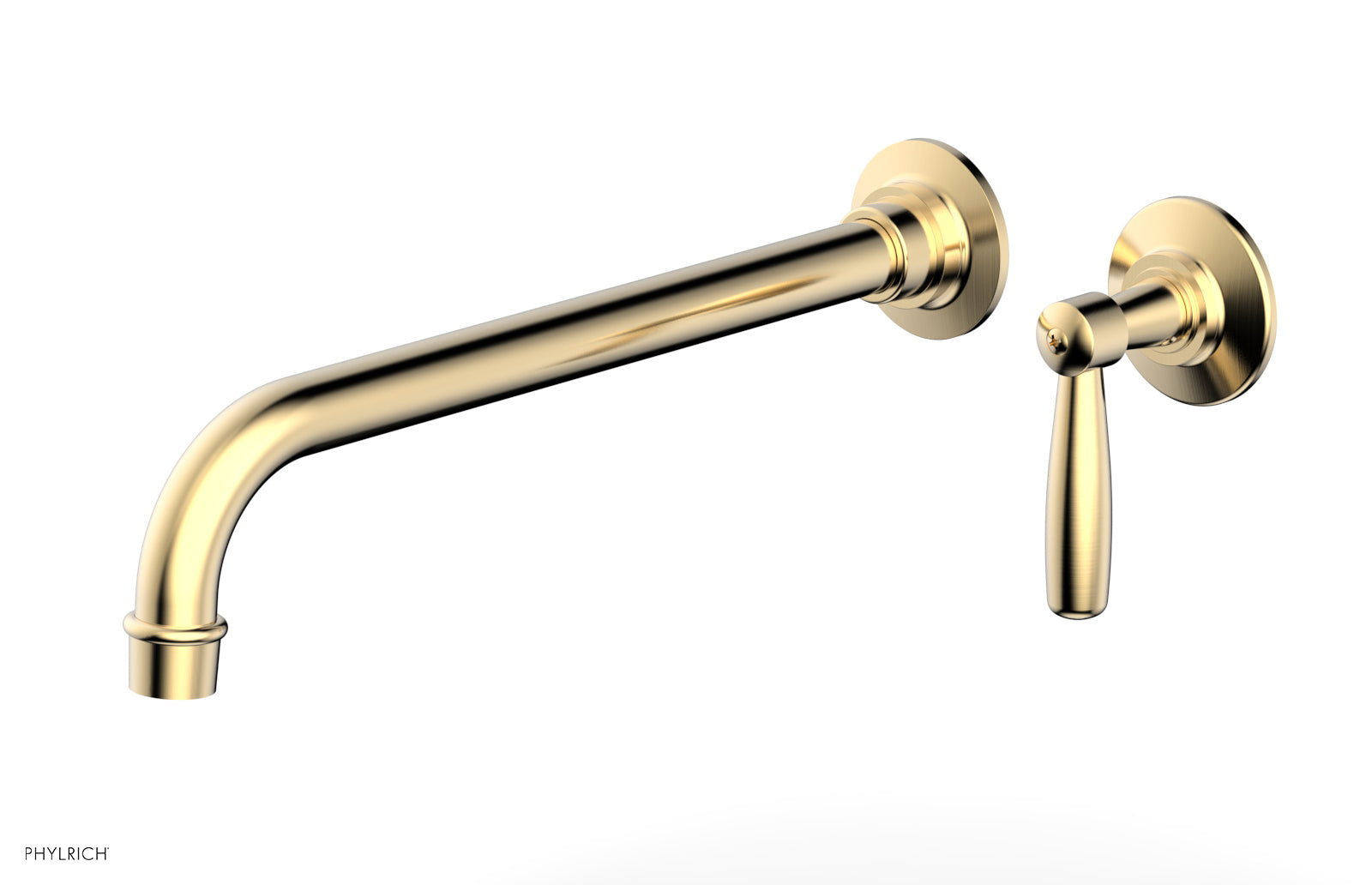 WORKS 12" Single Handle Wall Lavatory Set - Lever Handle 220-16-12