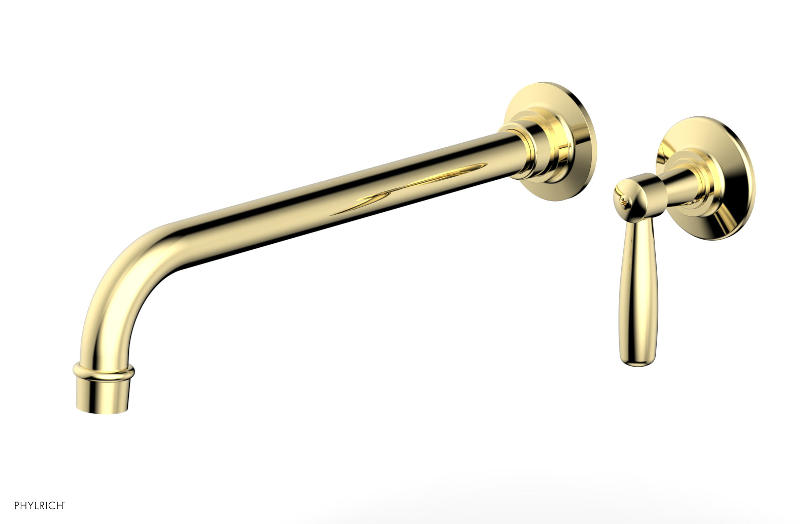 WORKS 12" Single Handle Wall Lavatory Set - Lever Handle 220-16-12