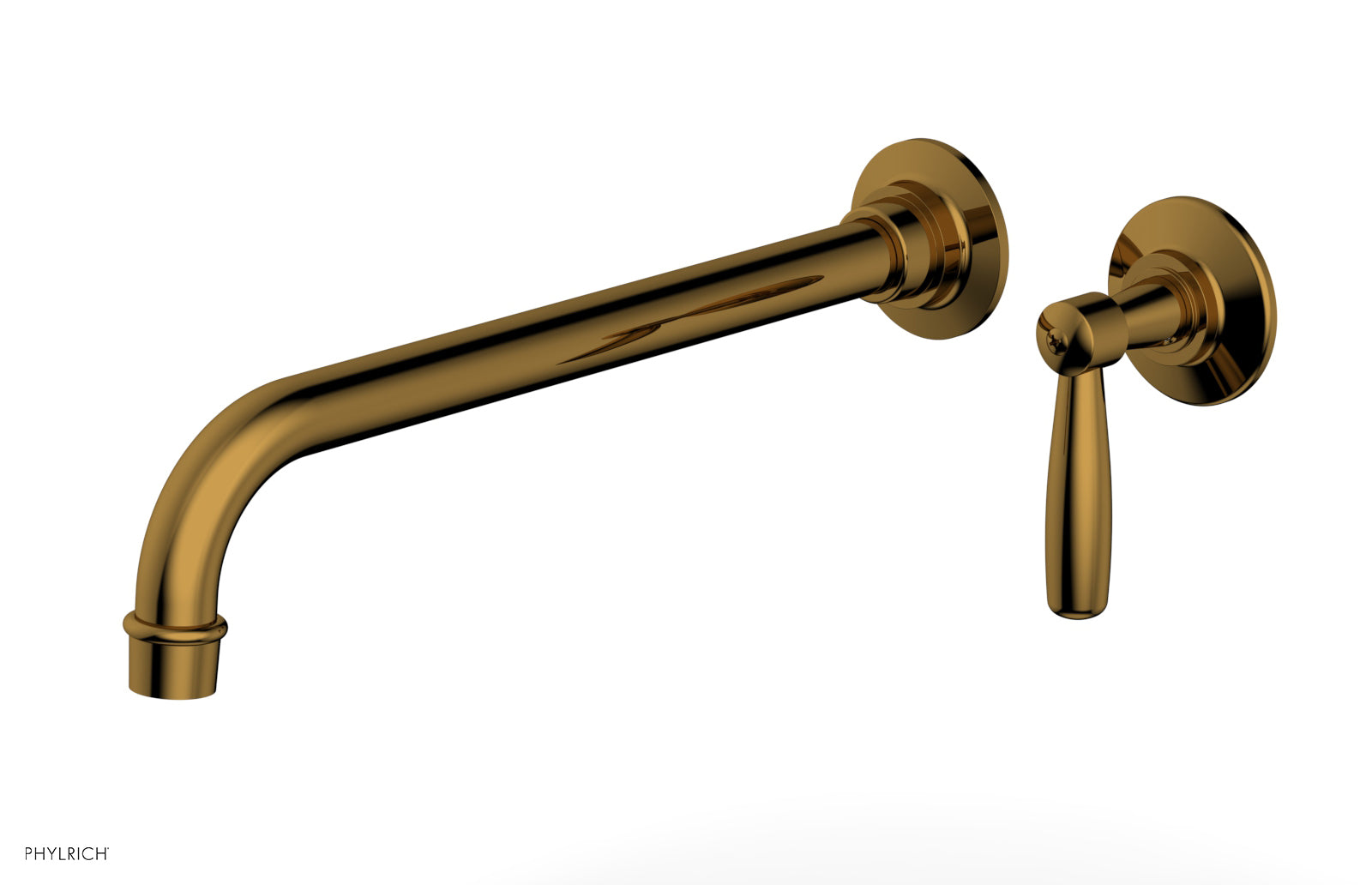 WORKS 12" Single Handle Wall Lavatory Set - Lever Handle 220-16-12