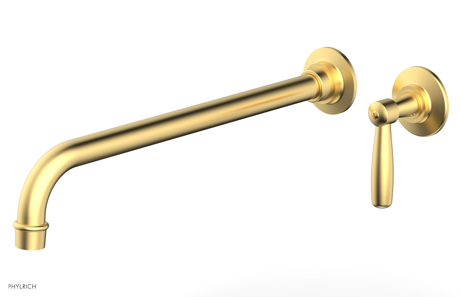 WORKS 14" Single Handle Wall Lavatory Set - Lever Handle 220-16-14