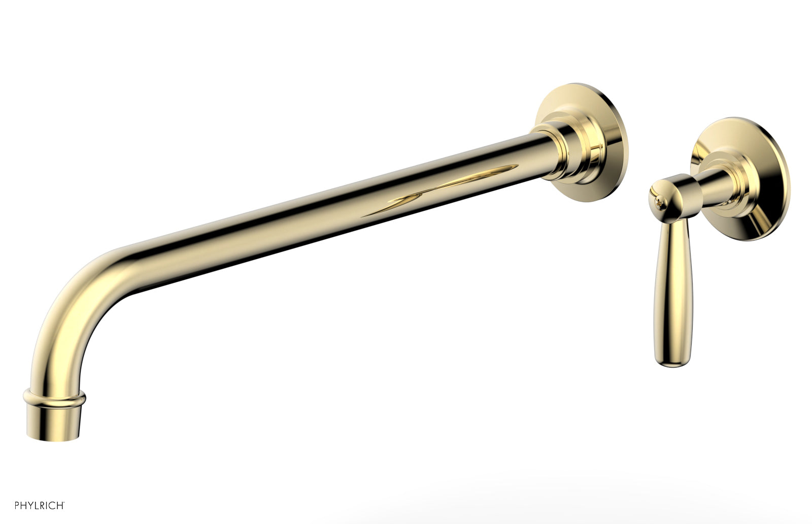 WORKS 14" Single Handle Wall Lavatory Set - Lever Handle 220-16-14