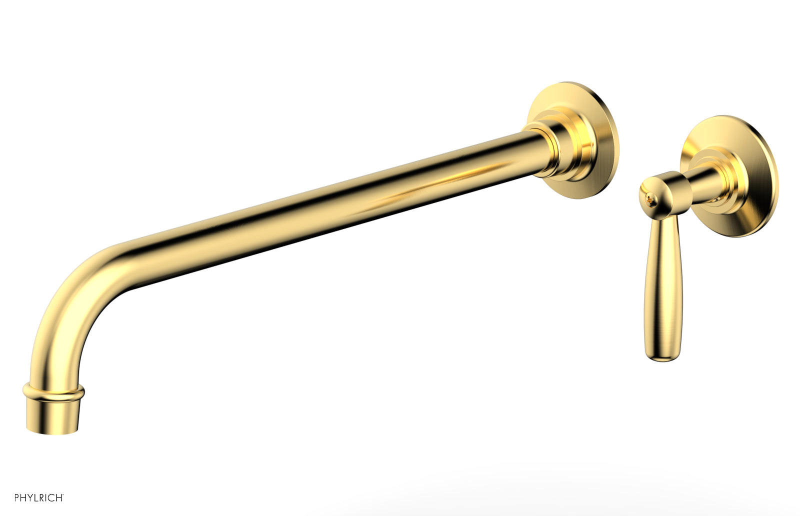 WORKS 14" Single Handle Wall Lavatory Set - Lever Handle 220-16-14