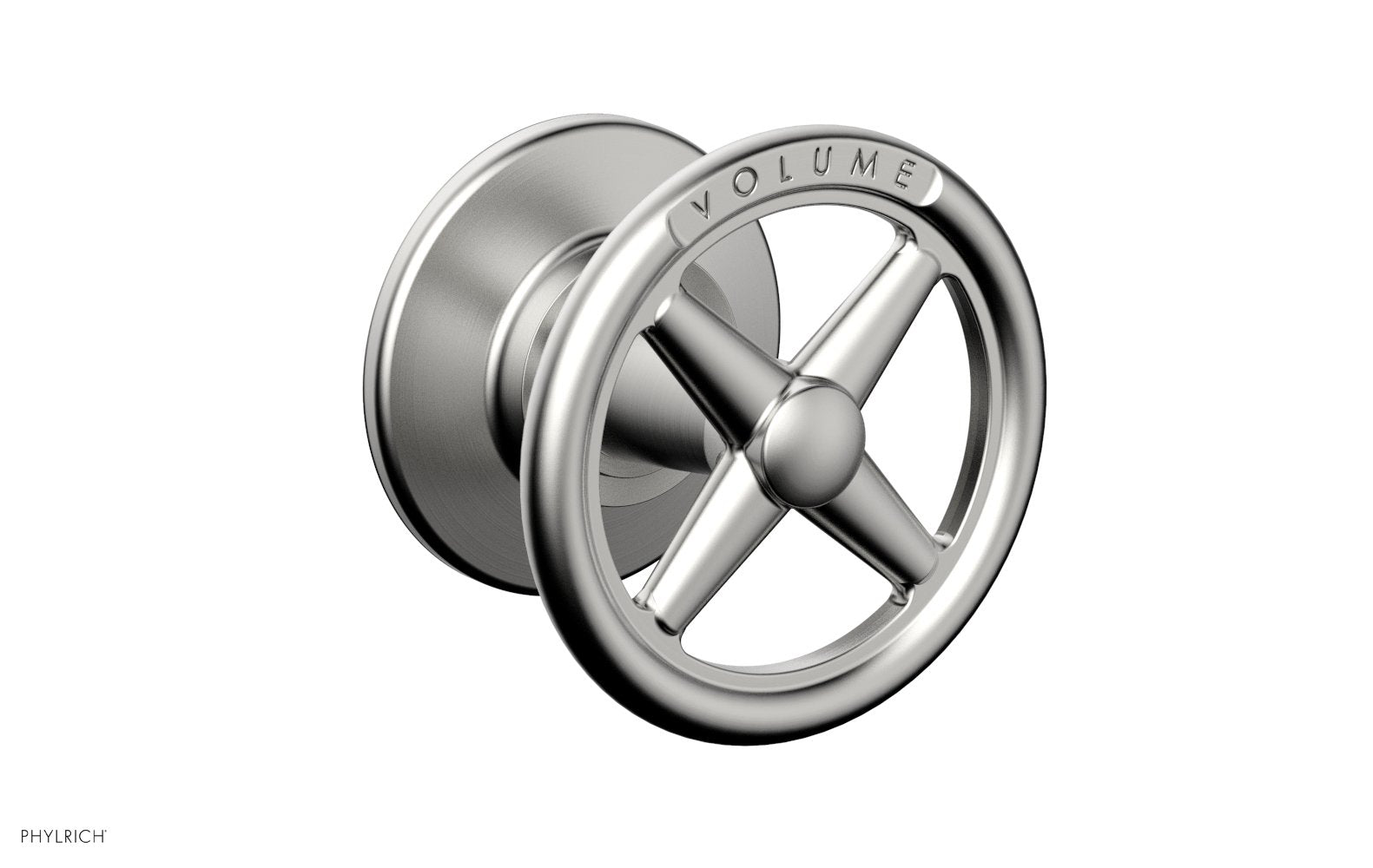 WORKS Volume Control/Diverter Trim -  Cross Handle - Volume Engraved 220-35