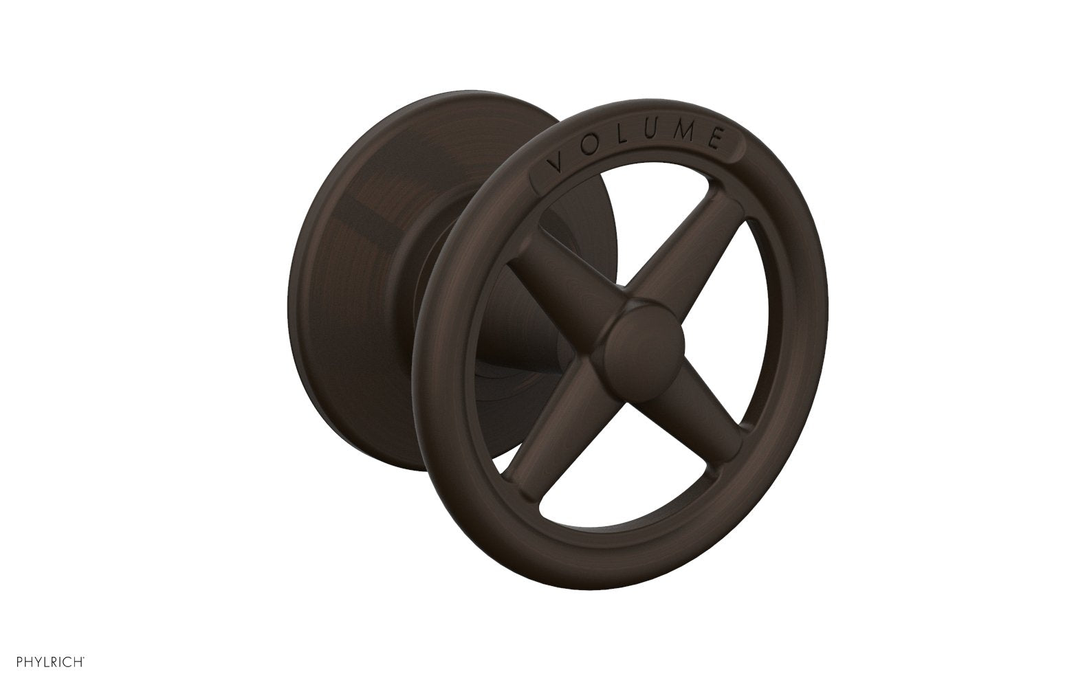 WORKS Volume Control/Diverter Trim -  Cross Handle - Volume Engraved 220-35