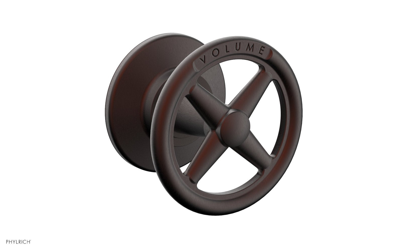 WORKS Volume Control/Diverter Trim -  Cross Handle - Volume Engraved 220-35