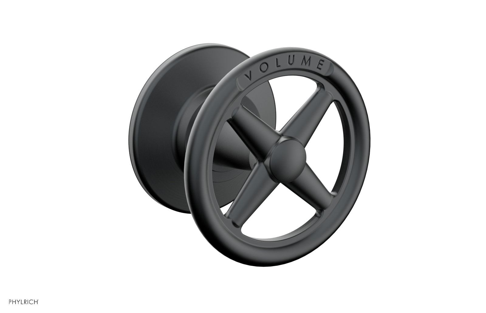 WORKS Volume Control/Diverter Trim -  Cross Handle - Volume Engraved 220-35