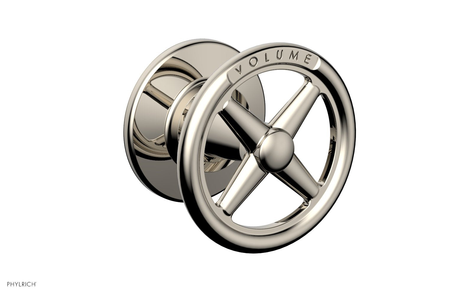 WORKS Volume Control/Diverter Trim -  Cross Handle - Volume Engraved 220-35