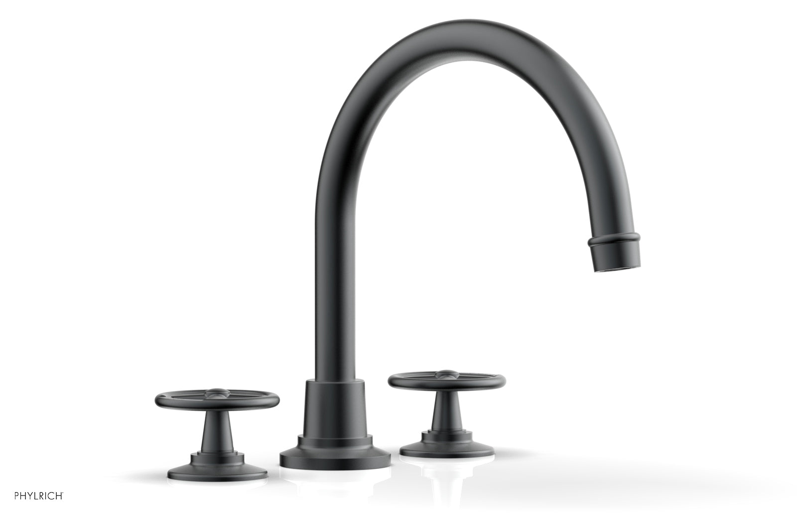 WORKS Deck Tub Set - High Spout Cross Handles 220-40