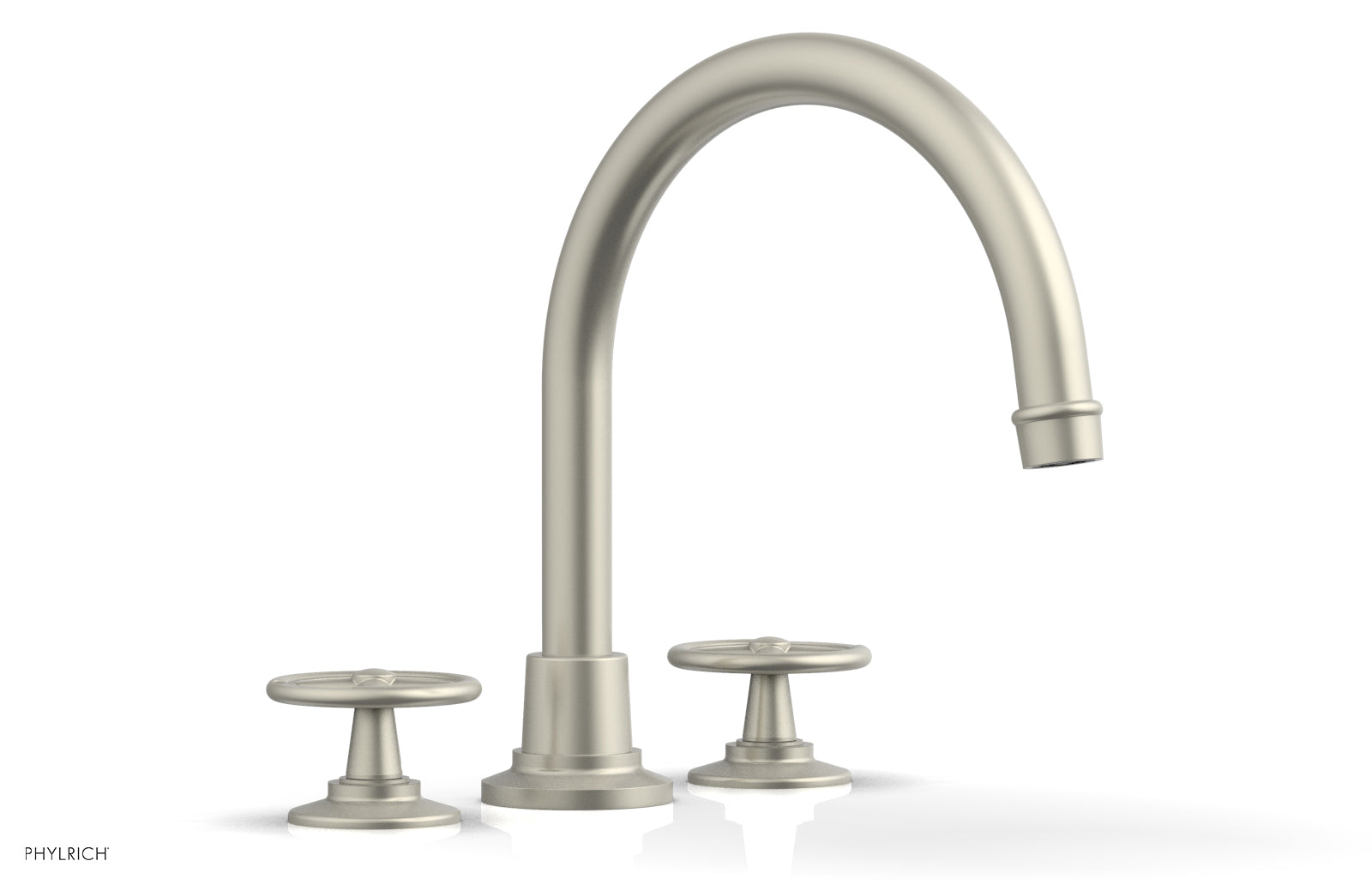 WORKS Deck Tub Set - High Spout Cross Handles 220-40