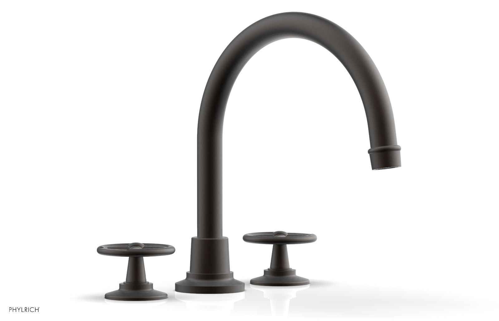 WORKS Deck Tub Set - High Spout Cross Handles 220-40