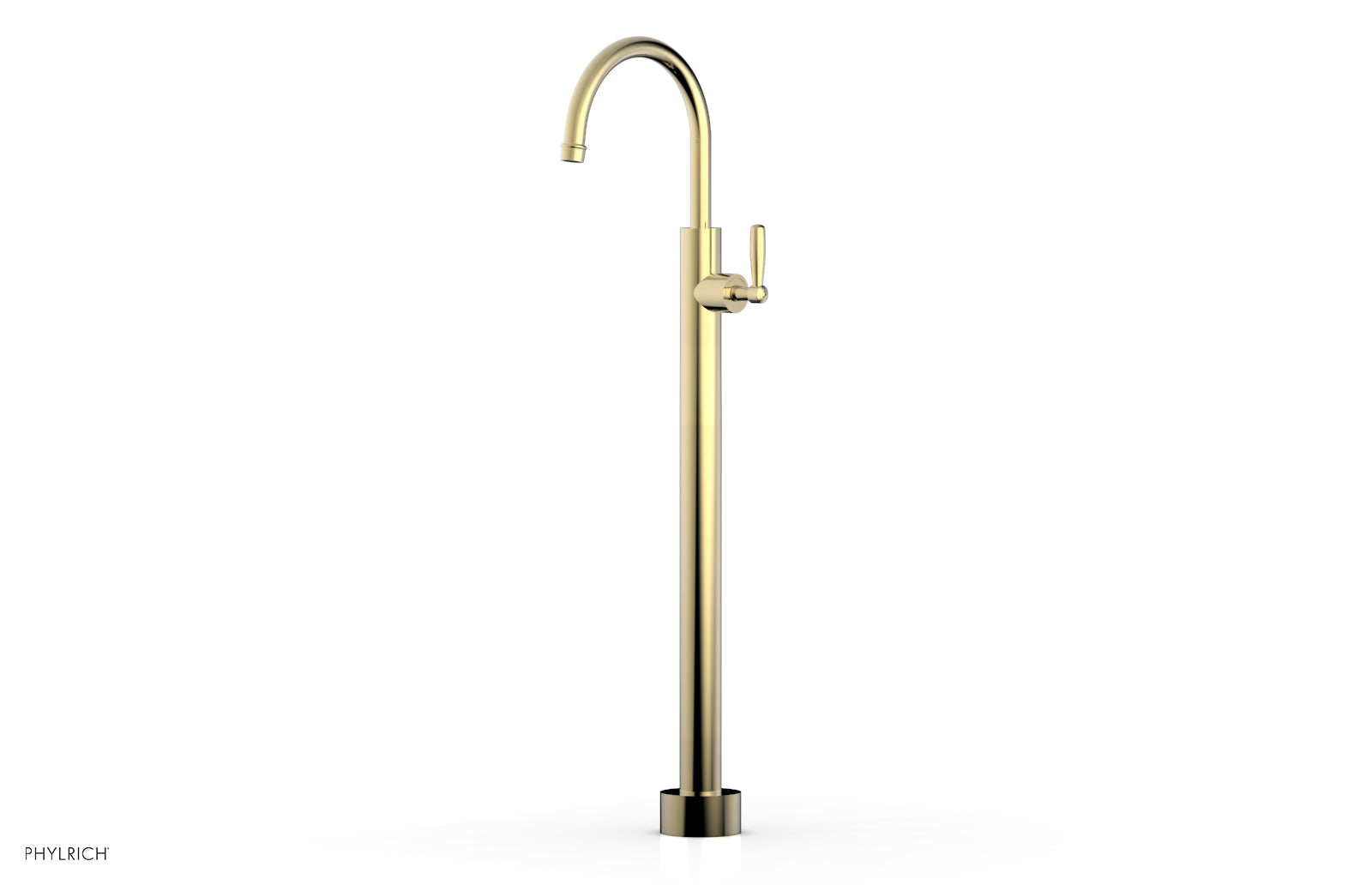 WORKS Tall Floor Mount Tub Filler - Lever Handle 220-45-02