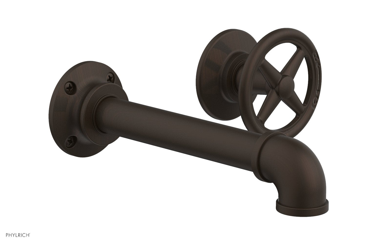 WORKS 2 Single Handle Wall Lavatory Set - Cross Handles 221-15