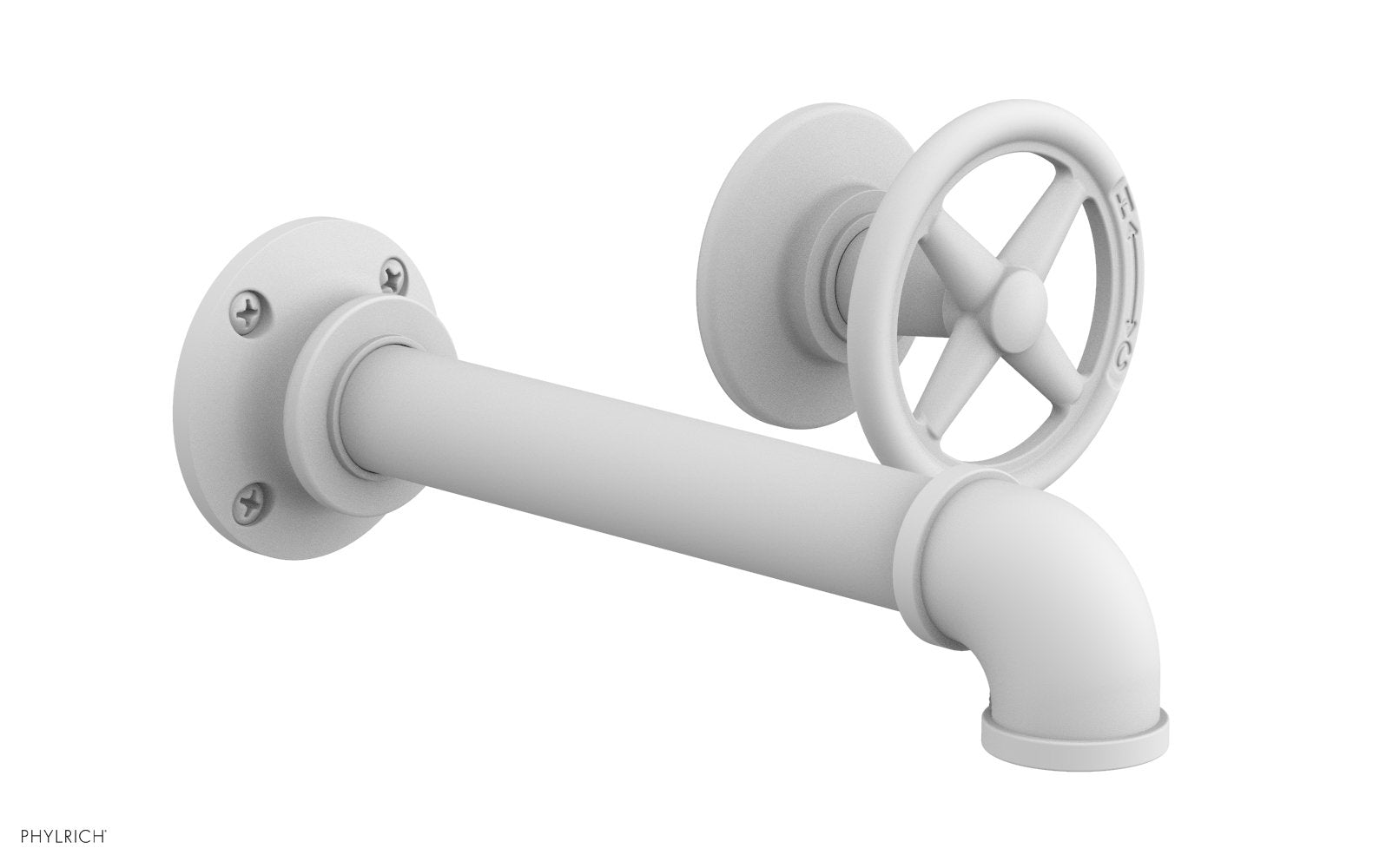 WORKS 2 Single Handle Wall Lavatory Set - Cross Handles 221-15