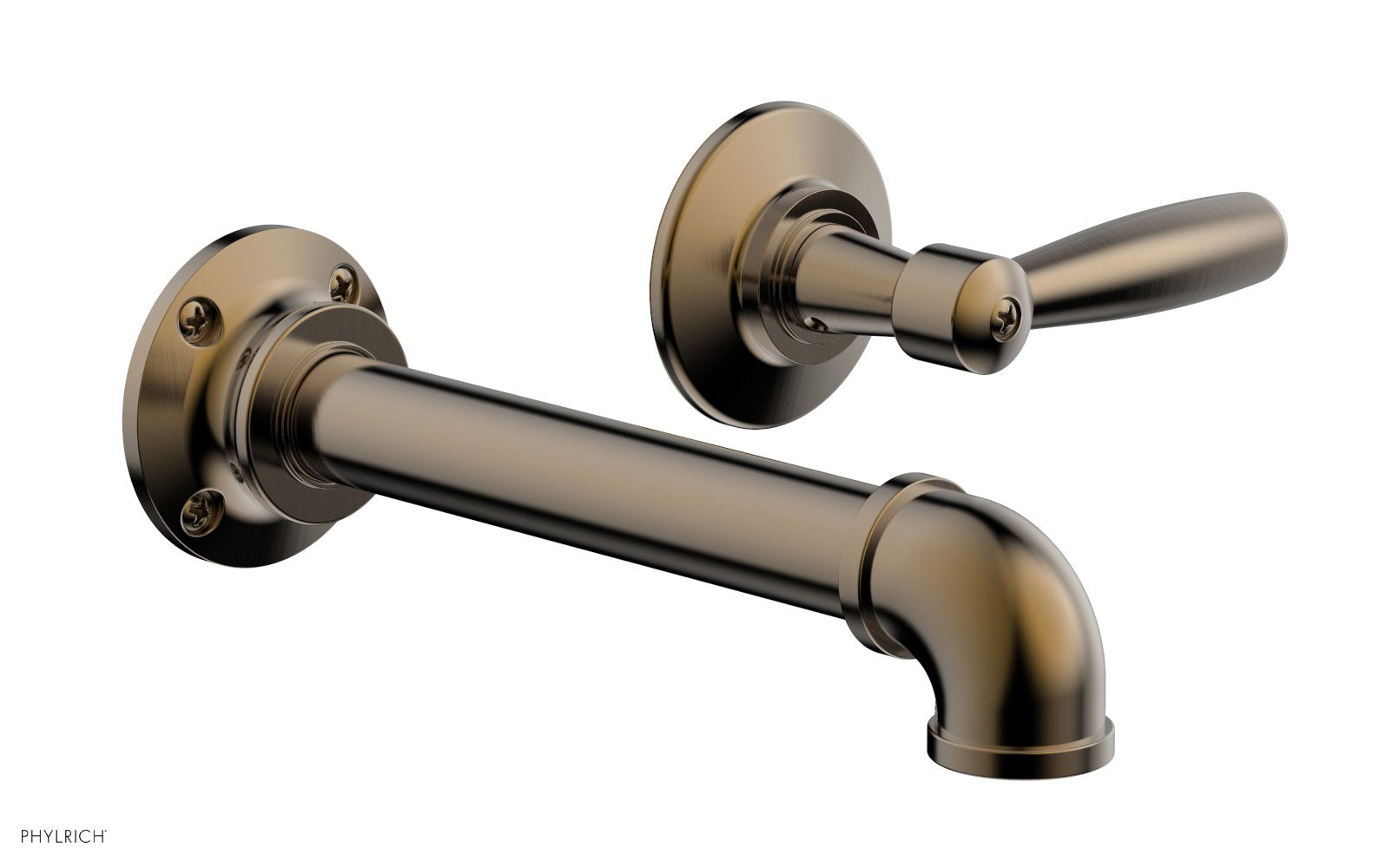 WORKS 2 Single Handle Wall Lavatory Set - Lever Handles 221-16