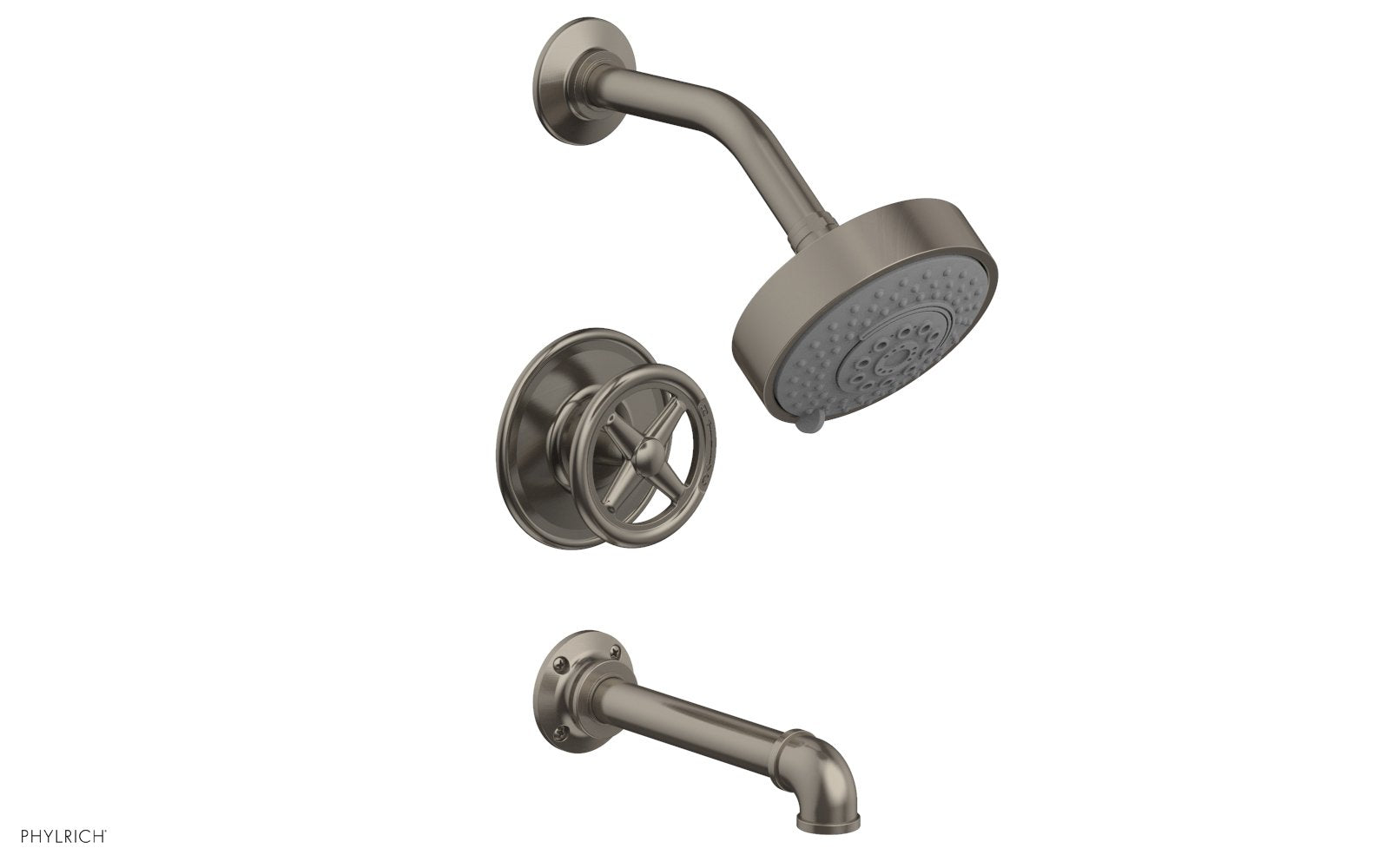 WORKS 2 Pressure Balance Tub and Shower Set - Cross Handle 221-26