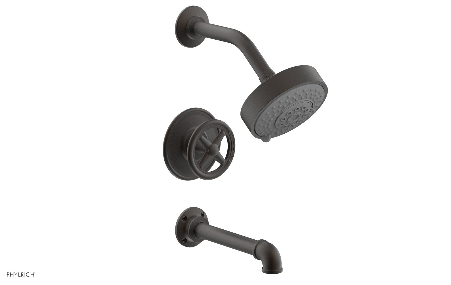 WORKS 2 Pressure Balance Tub and Shower Set - Cross Handle 221-26