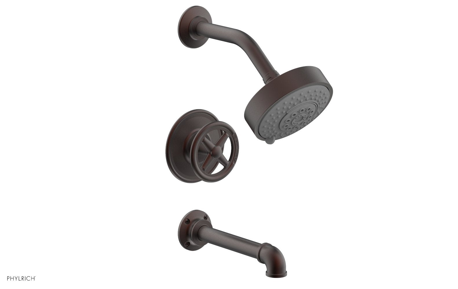 WORKS 2 Pressure Balance Tub and Shower Set - Cross Handle 221-26