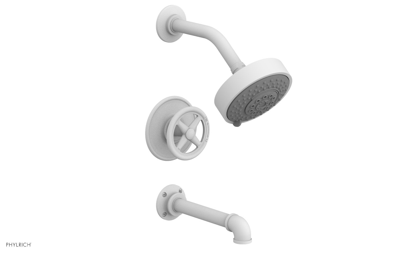 WORKS 2 Pressure Balance Tub and Shower Set - Cross Handle 221-26