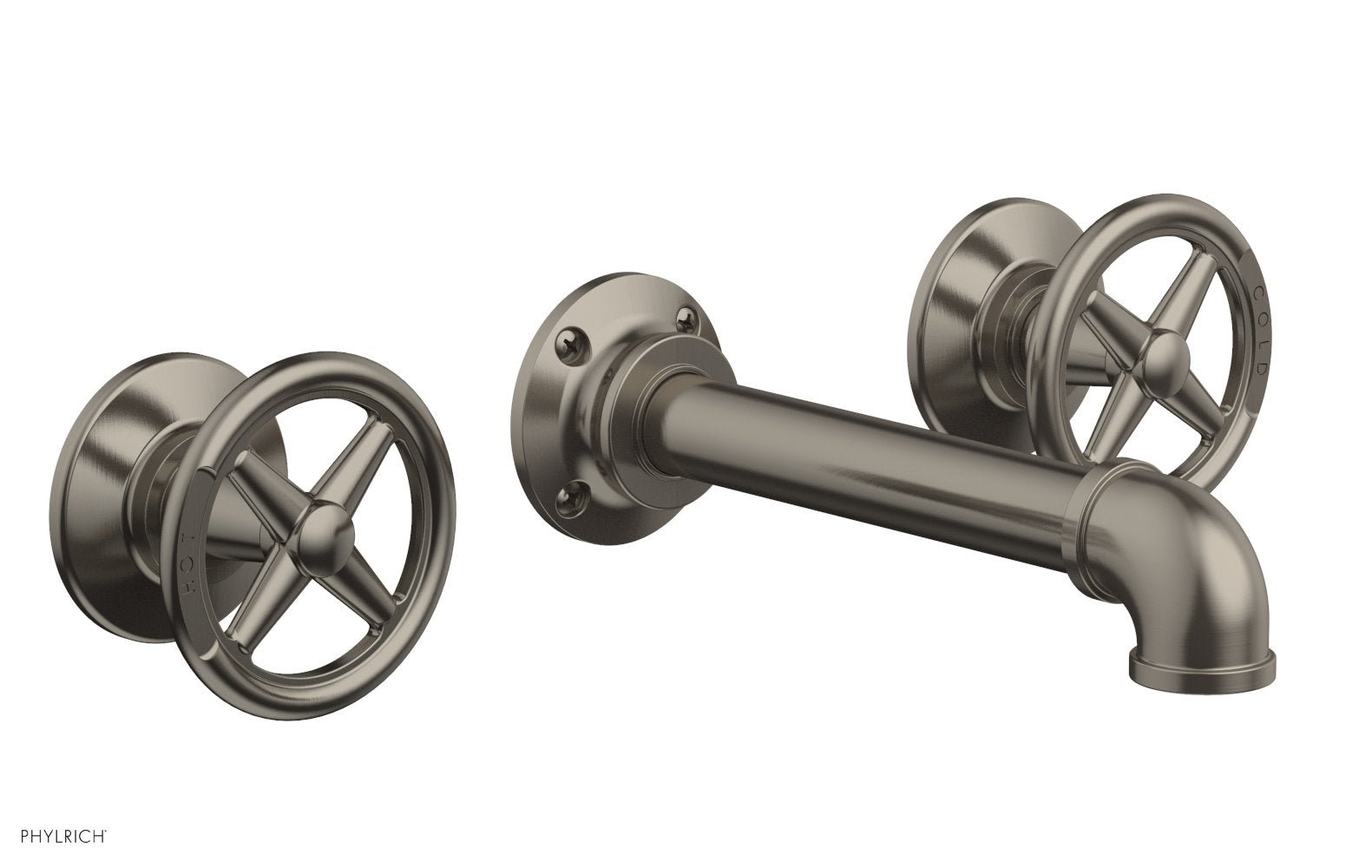 WORKS 2 Wall Tub Set - Cross Handles 221-56