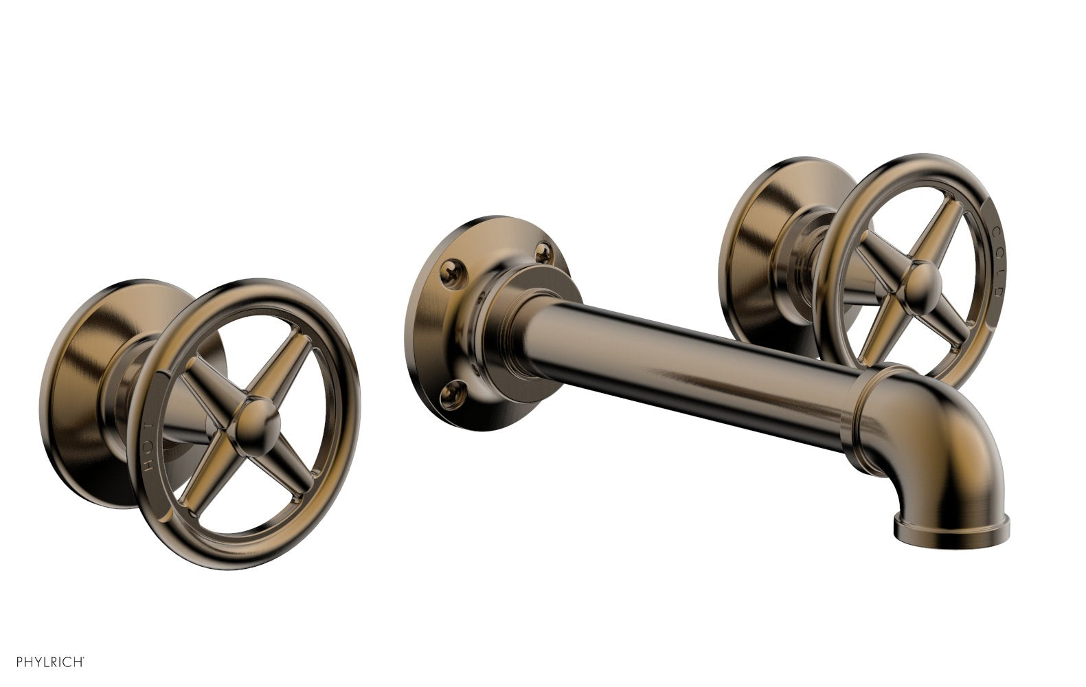 WORKS 2 Wall Tub Set - Cross Handles 221-56