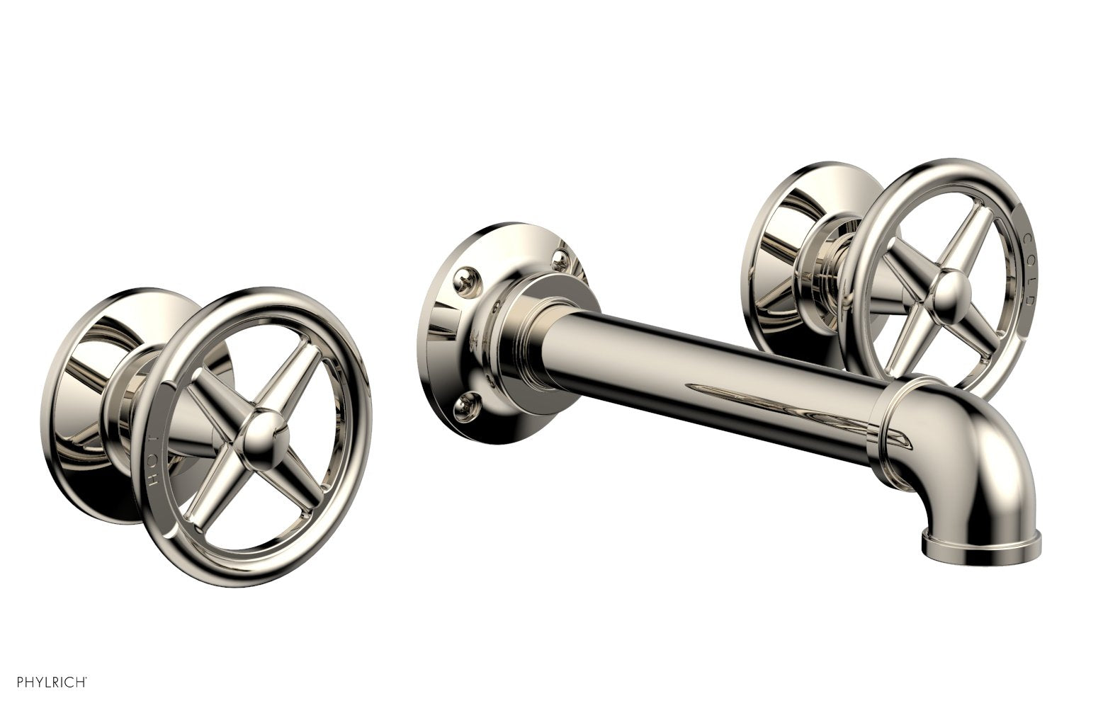 WORKS 2 Wall Tub Set - Cross Handles 221-56