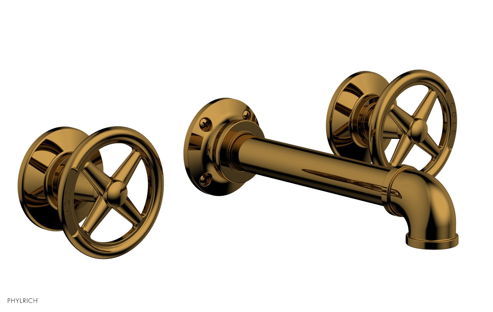 WORKS 2 Wall Tub Set - Cross Handles 221-56