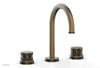 JOLIE Widespread Faucet - Round Handles with "Black" Accents 222-01